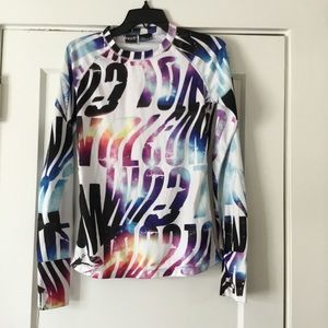 Volcom white multicolor nimbus ski boarding shirt vigor crew-SZ S